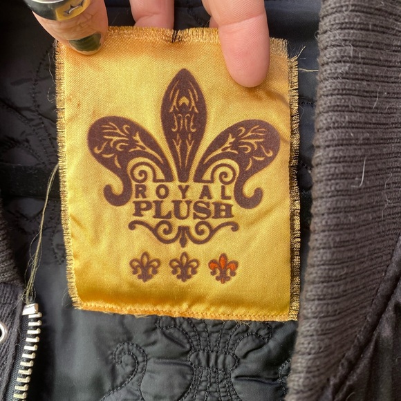 Royal Plush embroidered bomber jacket - Picture 5 of 5